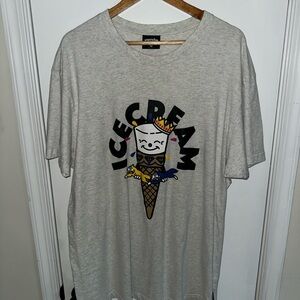 Icecream Light Gray Crewneck Tee